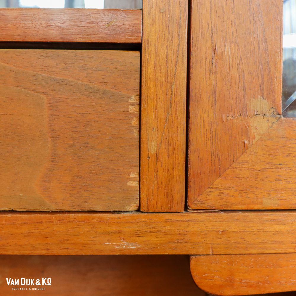 Bruine brocante buffetkast - Afbeelding 8