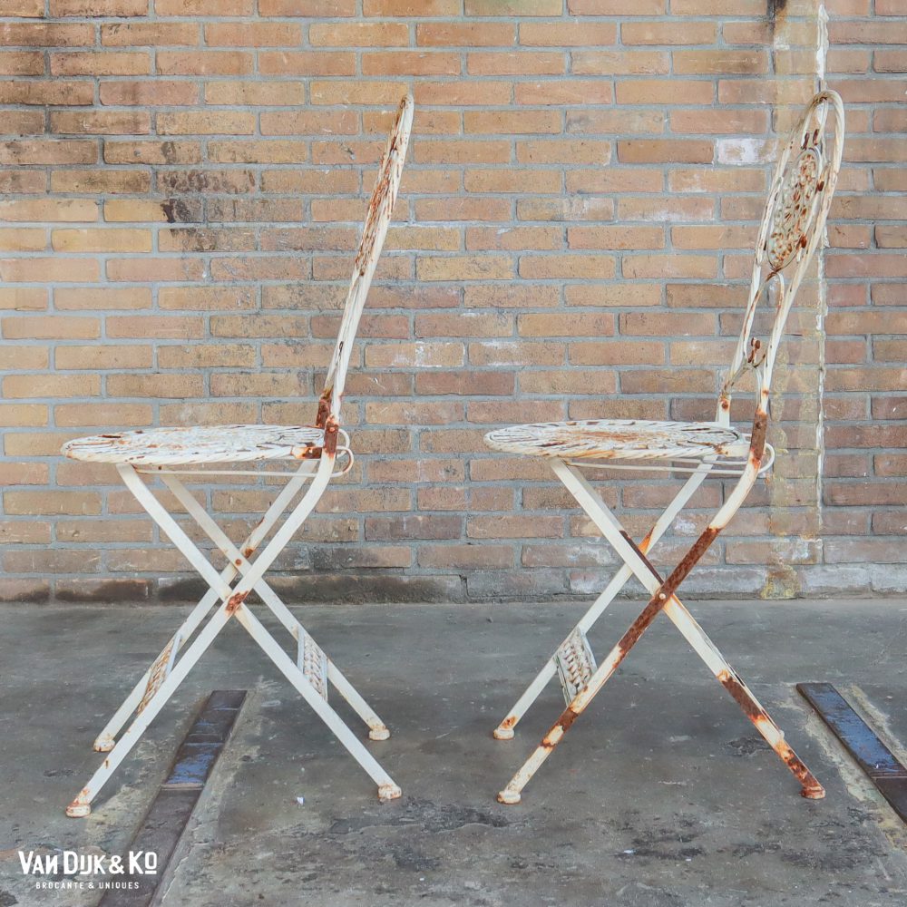 Franse brocante bistroset - Afbeelding 9