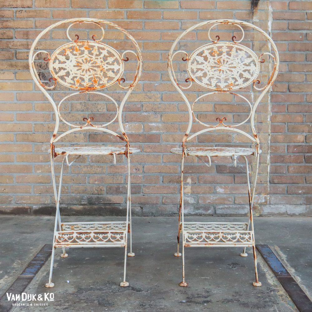 Franse brocante bistroset - Afbeelding 10