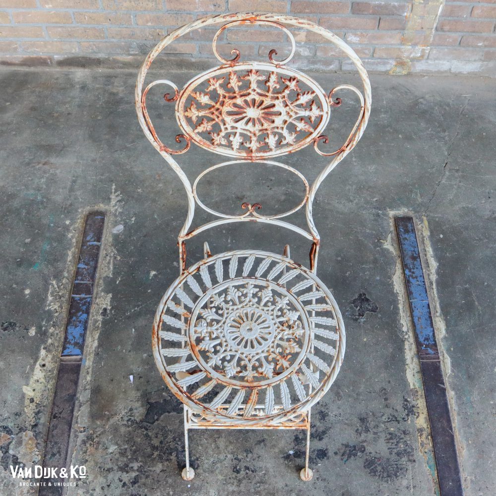 Franse brocante bistroset - Afbeelding 12