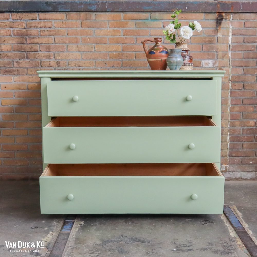 Mintgroene commode - Afbeelding 2