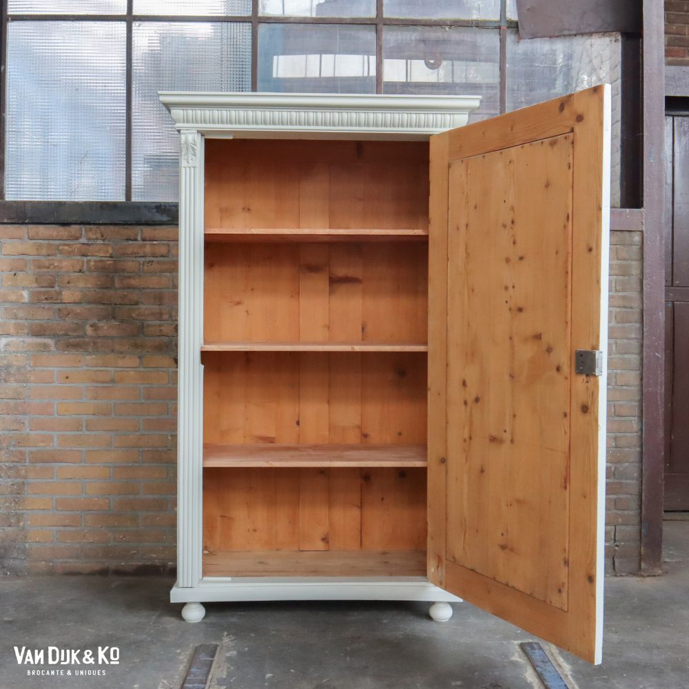 Witte eendeurs linnenkast - Afbeelding 3