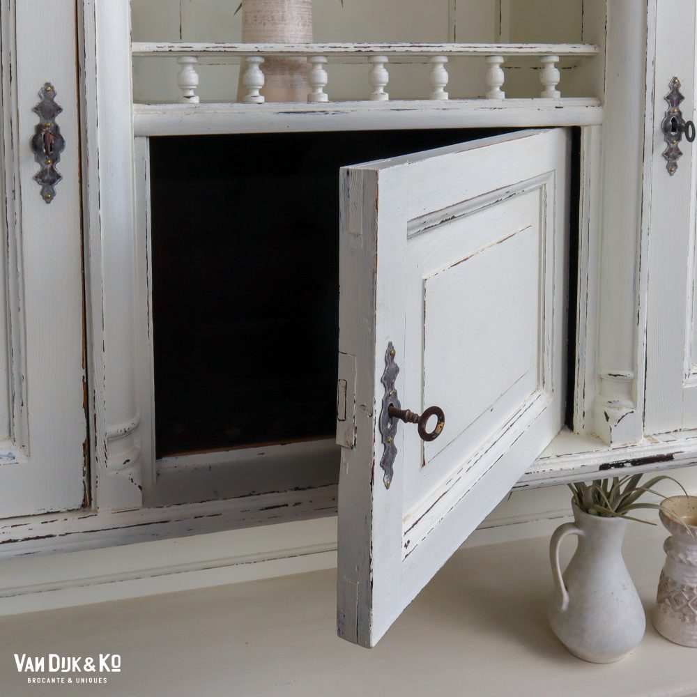 Witte brocante hangkast - Afbeelding 5