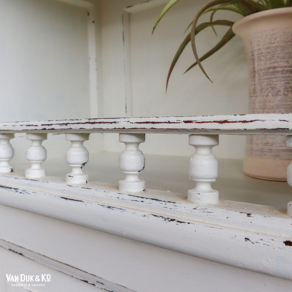 Witte brocante hangkast - Afbeelding 6
