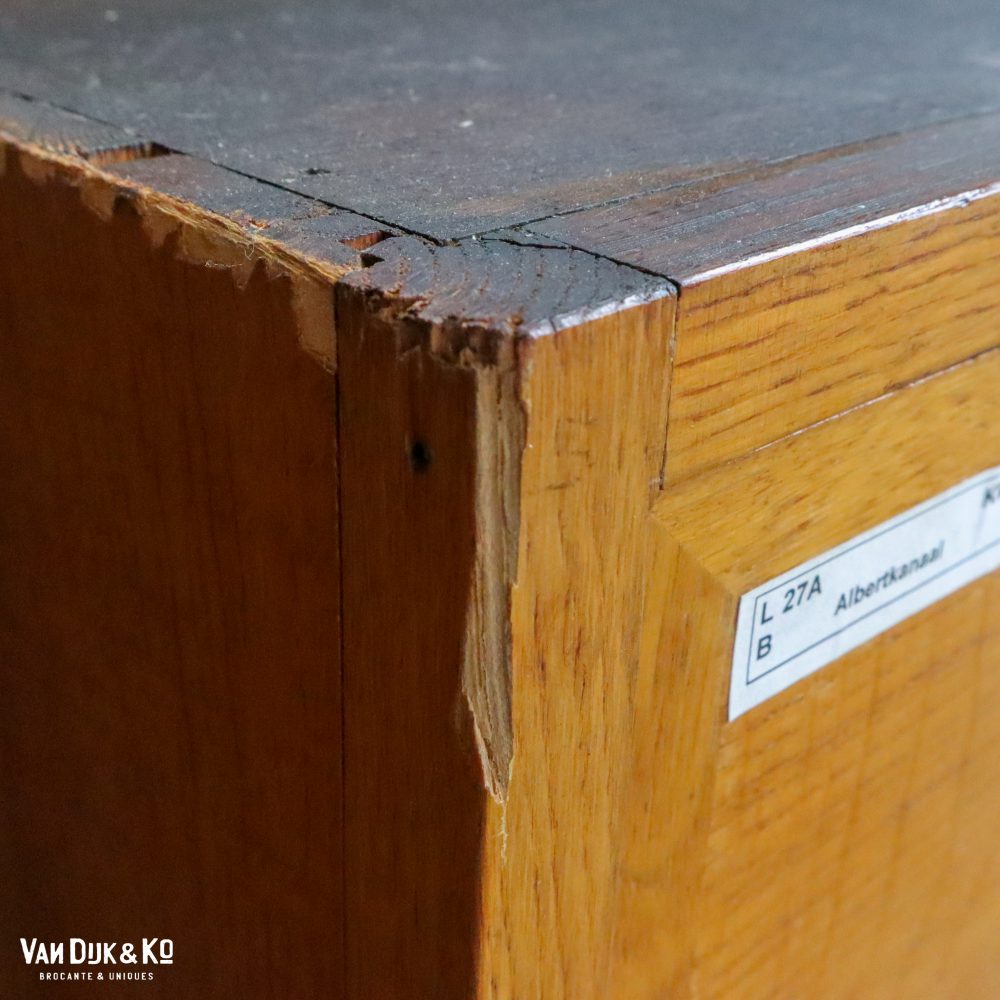 Lage vintage kleppenkast - Afbeelding 6