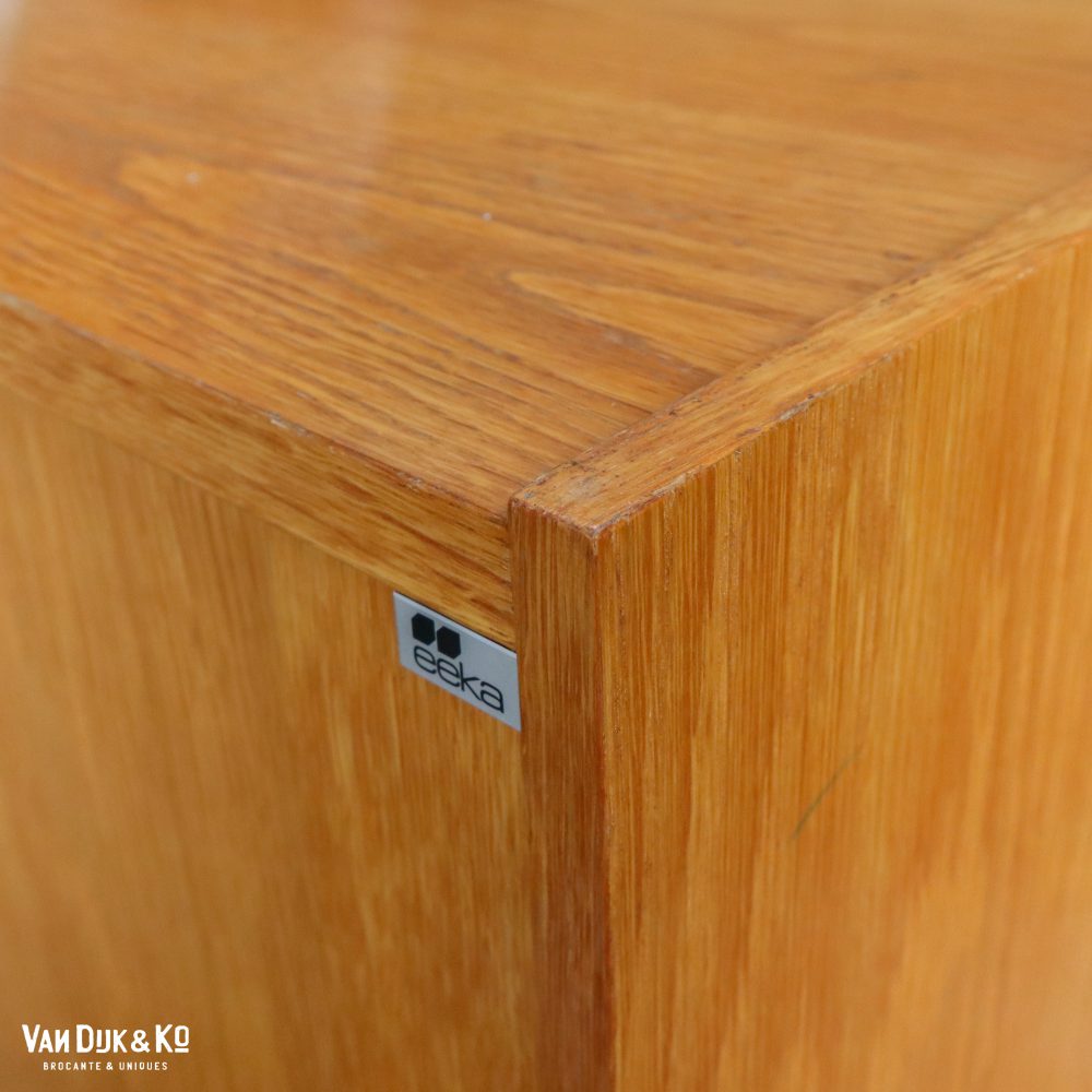 Vintage Eeka dressoir met verborgen schuifdeuren - Afbeelding 8