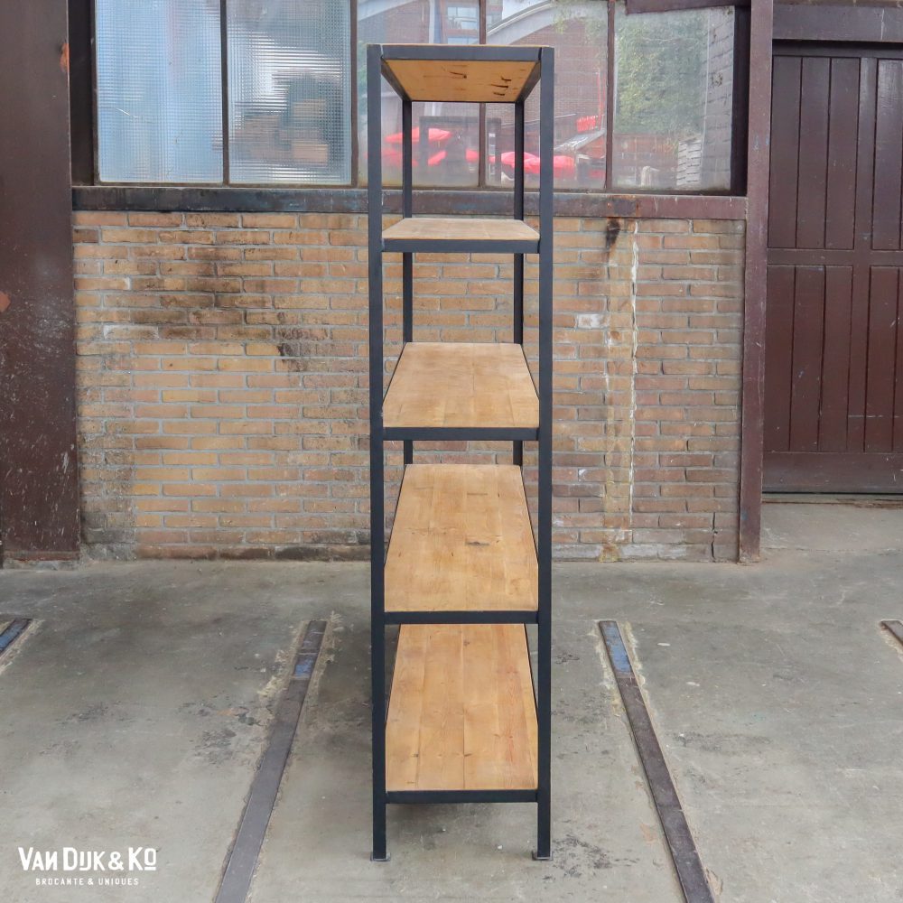 Zwart industrieel rek - Afbeelding 3