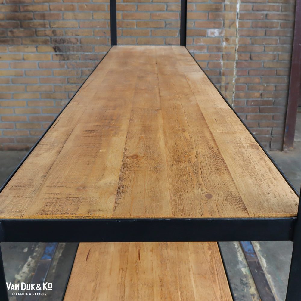 Zwart industrieel rek - Afbeelding 5