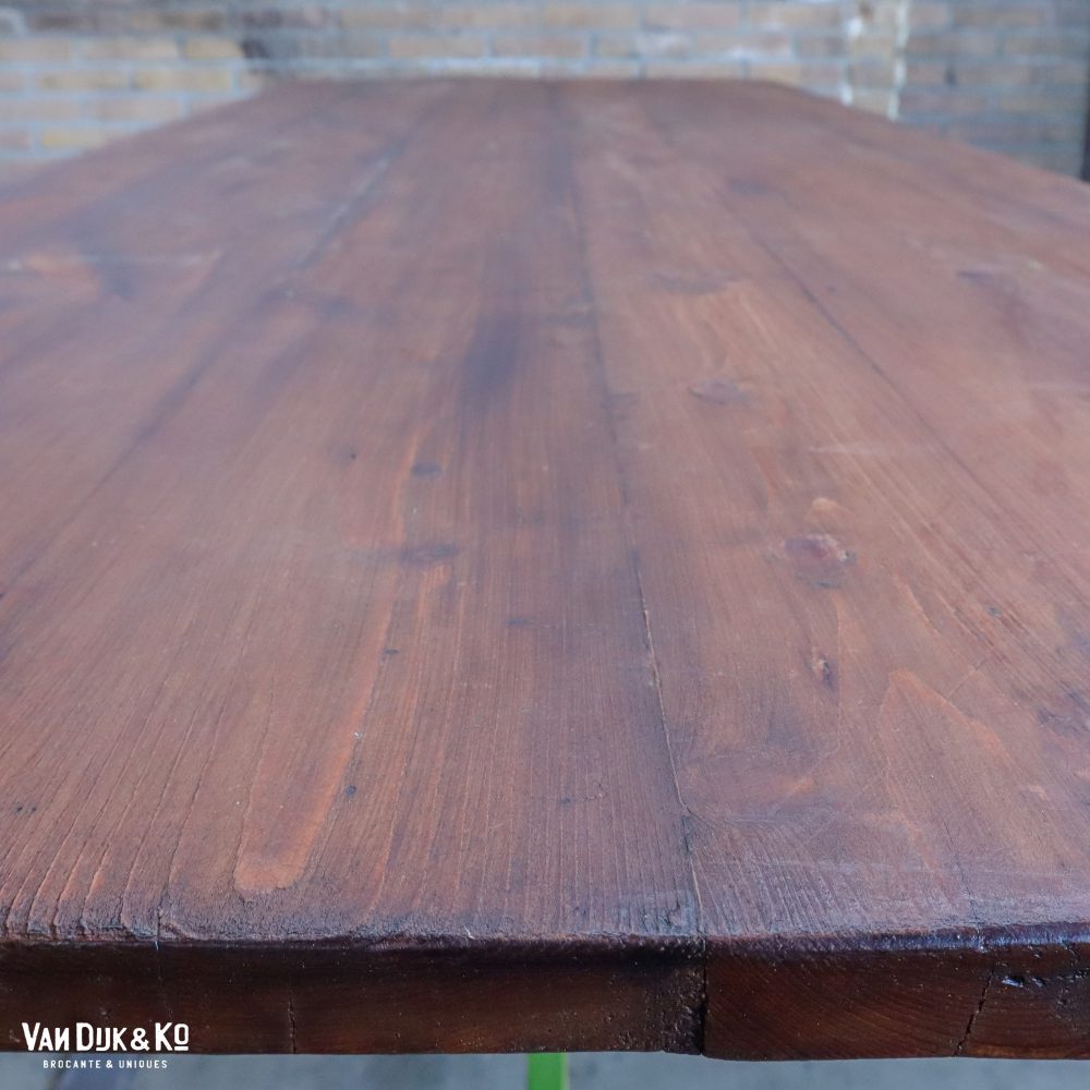 Brocante houten tafel - Afbeelding 4