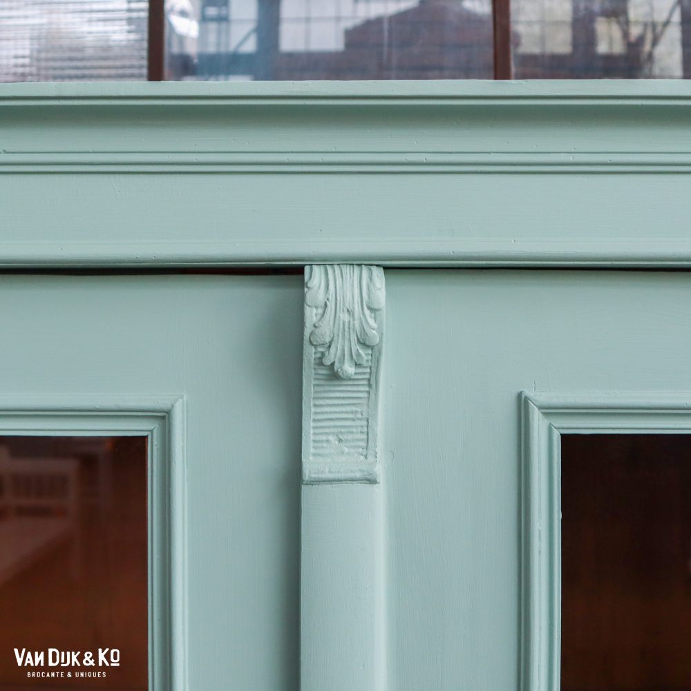 Mintgroene vitrinekast - Afbeelding 3