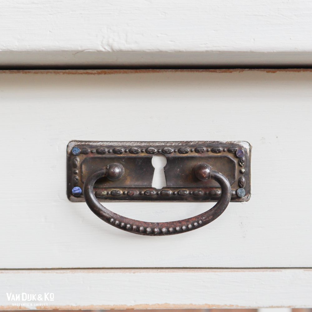 Brocante witte kaptafel - Afbeelding 7