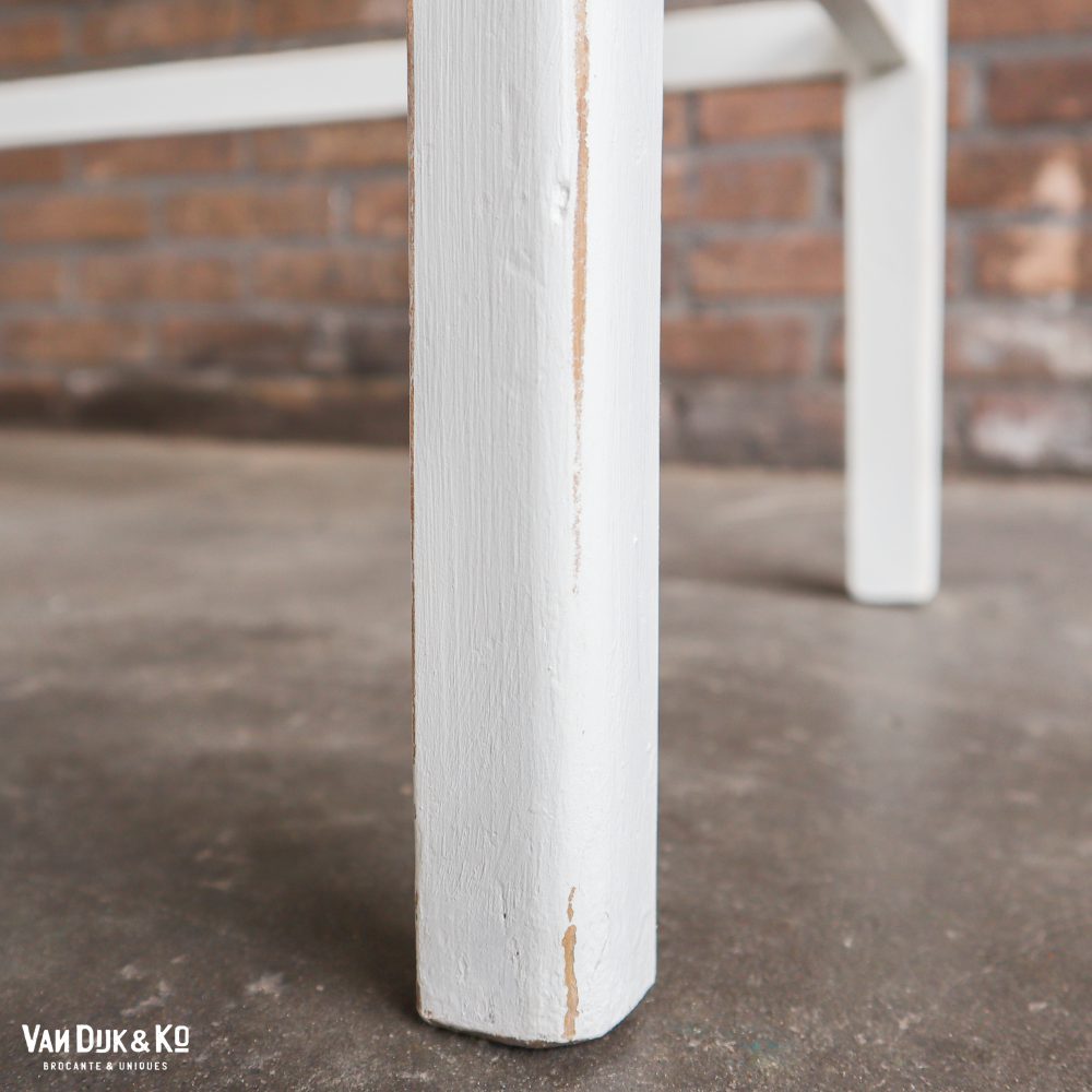Brocante witte kaptafel - Afbeelding 8