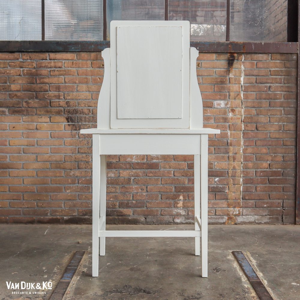 Brocante witte kaptafel - Afbeelding 9
