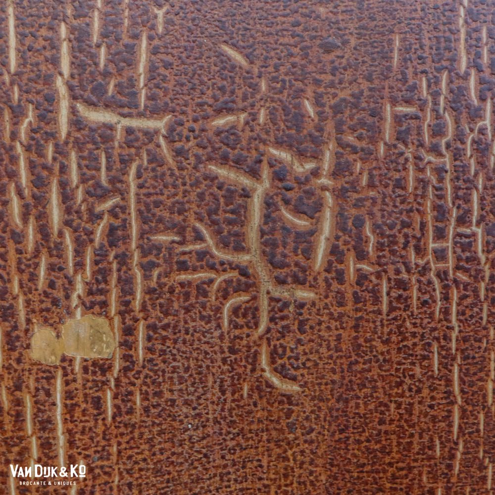 Craquelé linnenkast met Bloemenprint - Afbeelding 9