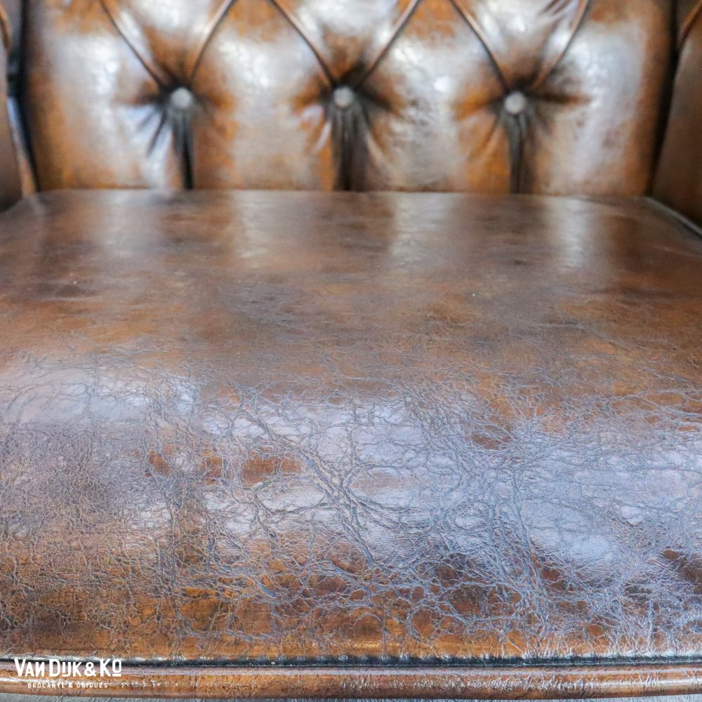 Leren fauteuil met Chesterfield look - Afbeelding 9