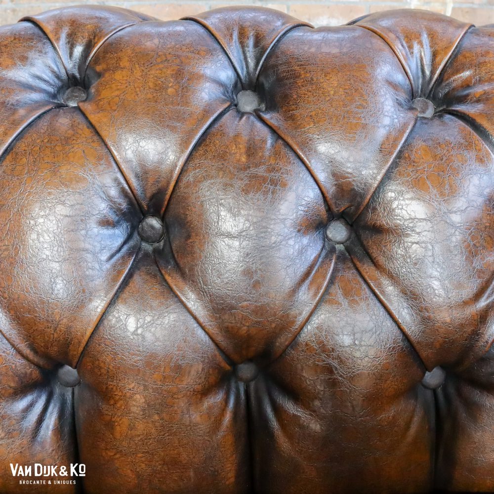Leren fauteuil met Chesterfield look - Afbeelding 10
