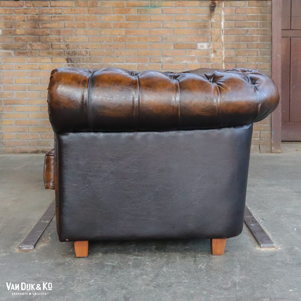 Leren bank met Chesterfield look - Afbeelding 5