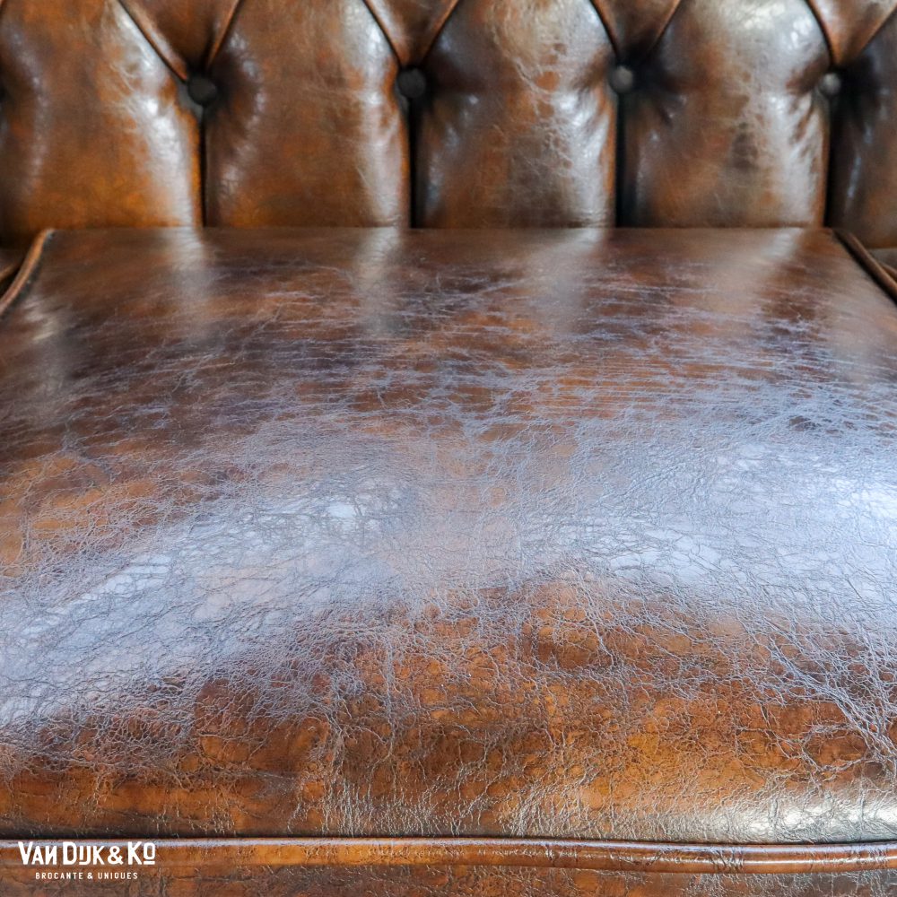 Leren bank met Chesterfield look - Afbeelding 8
