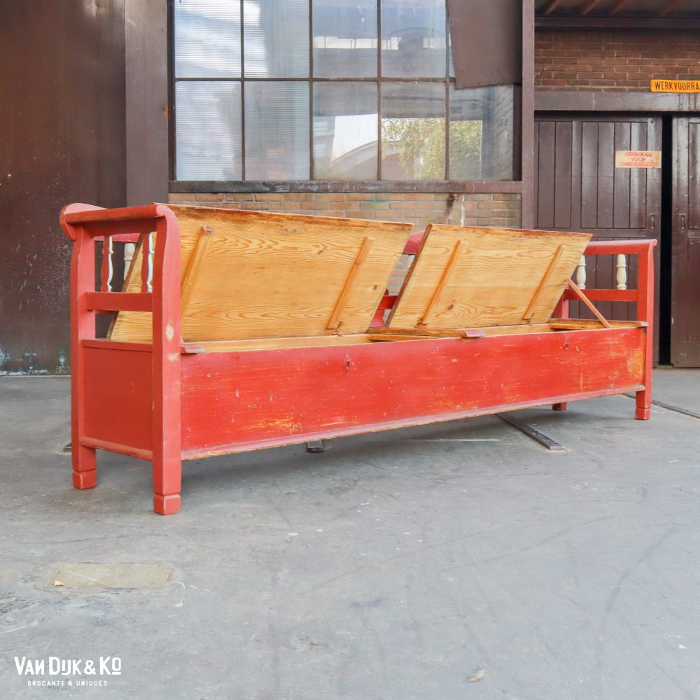 Grote houten klepbank - Afbeelding 3