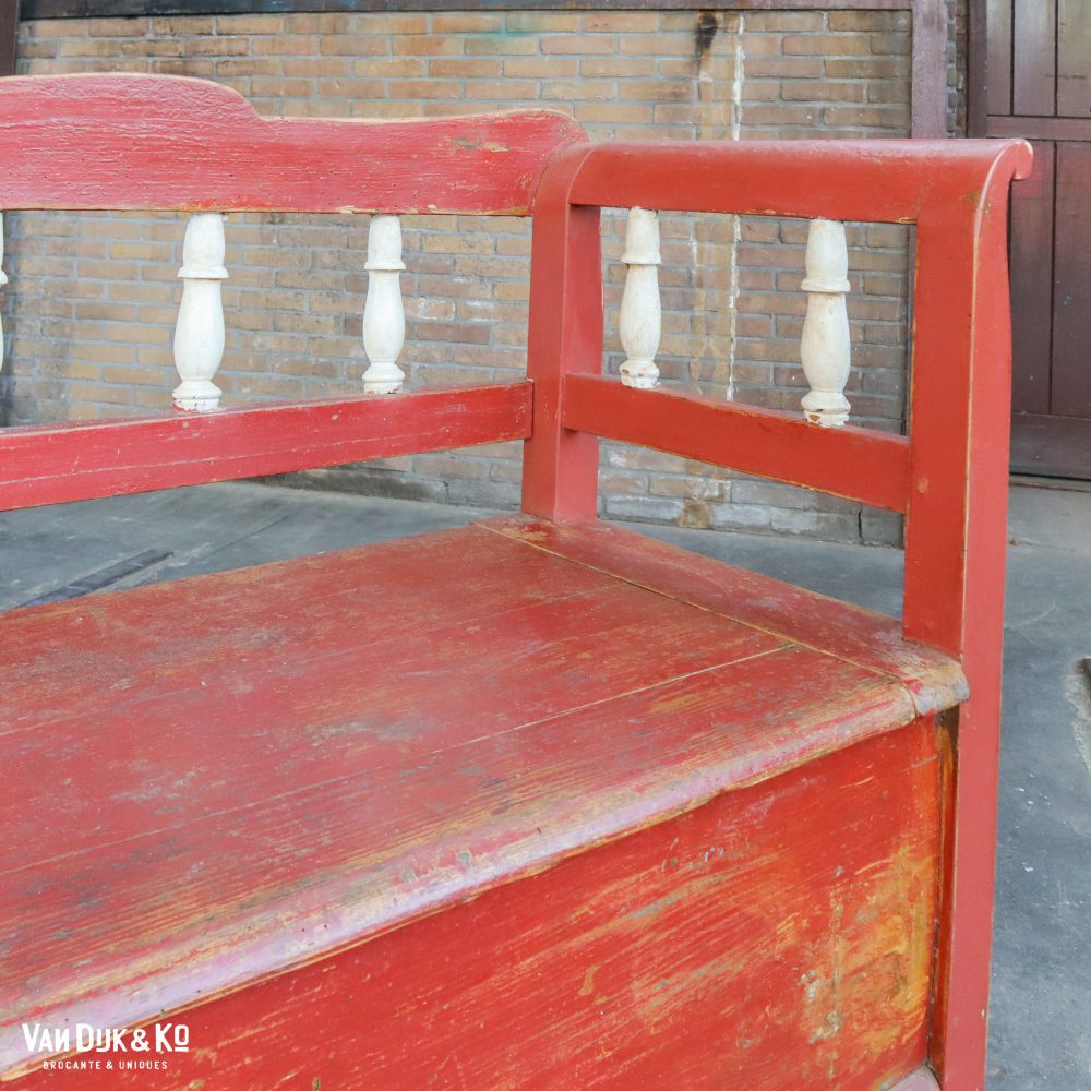 Grote houten klepbank - Afbeelding 7