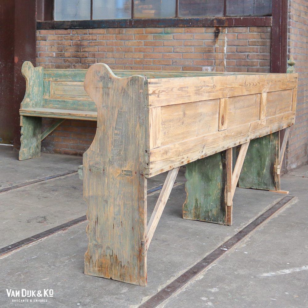 Houten Hongaarse hoekbank - Afbeelding 2