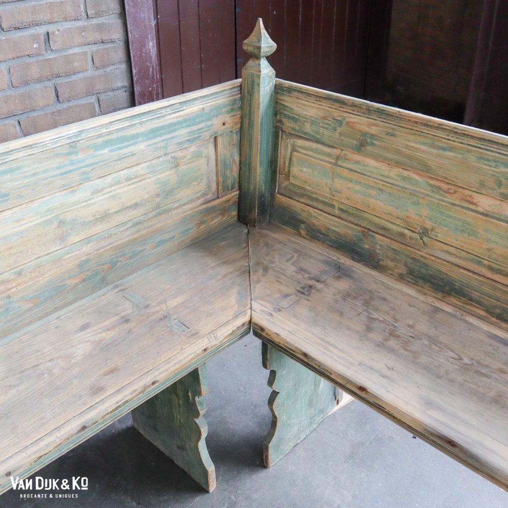 Houten Hongaarse hoekbank - Afbeelding 6