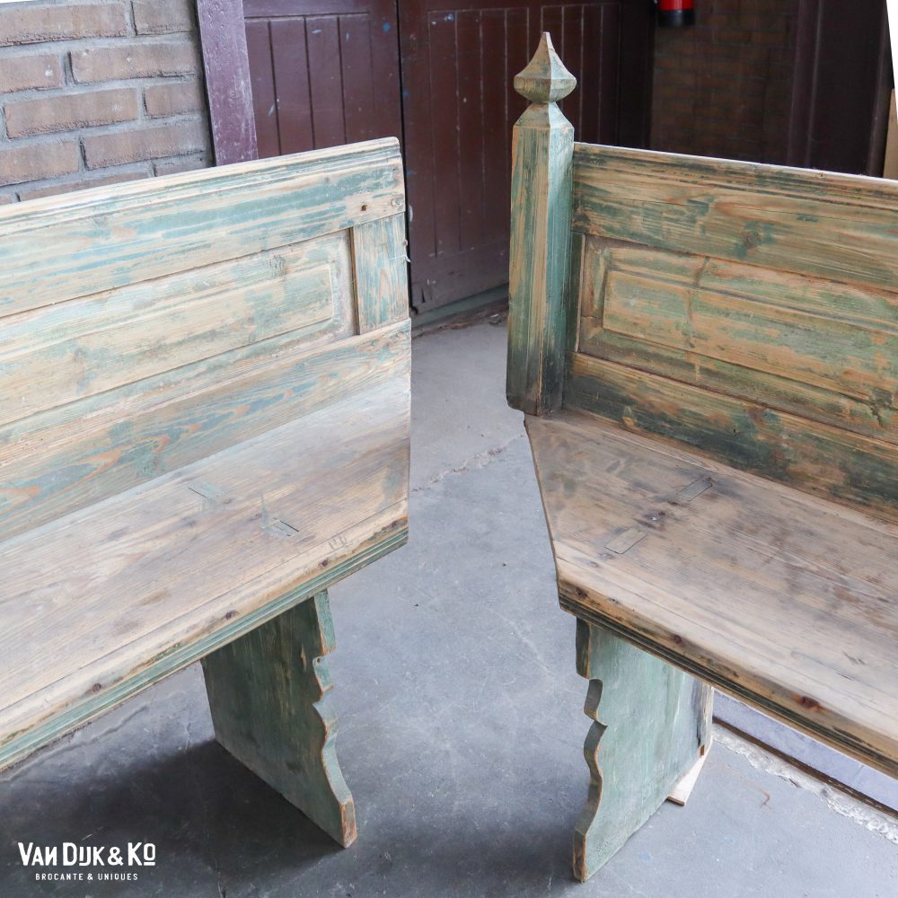 Houten Hongaarse hoekbank - Afbeelding 7