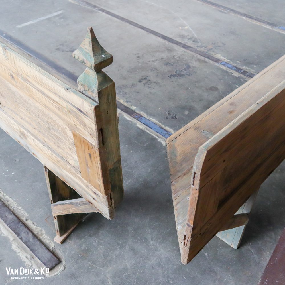Houten Hongaarse hoekbank - Afbeelding 8
