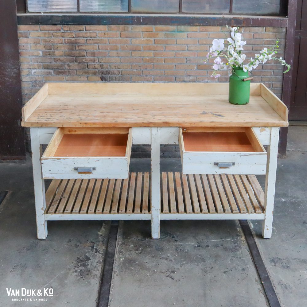 Brocante werktafel - Afbeelding 3