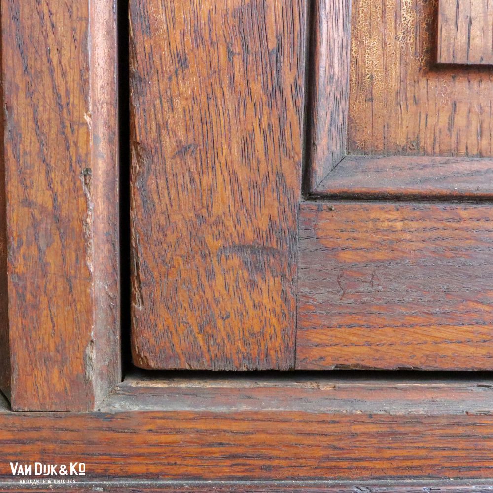 Antiek houten lockerkast - Afbeelding 9