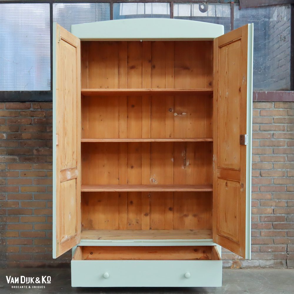 Mint groene linnenkast - Afbeelding 3