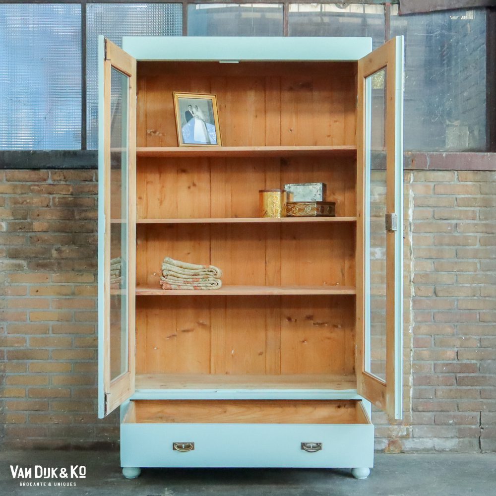 Brocante vitrinekast - Afbeelding 3