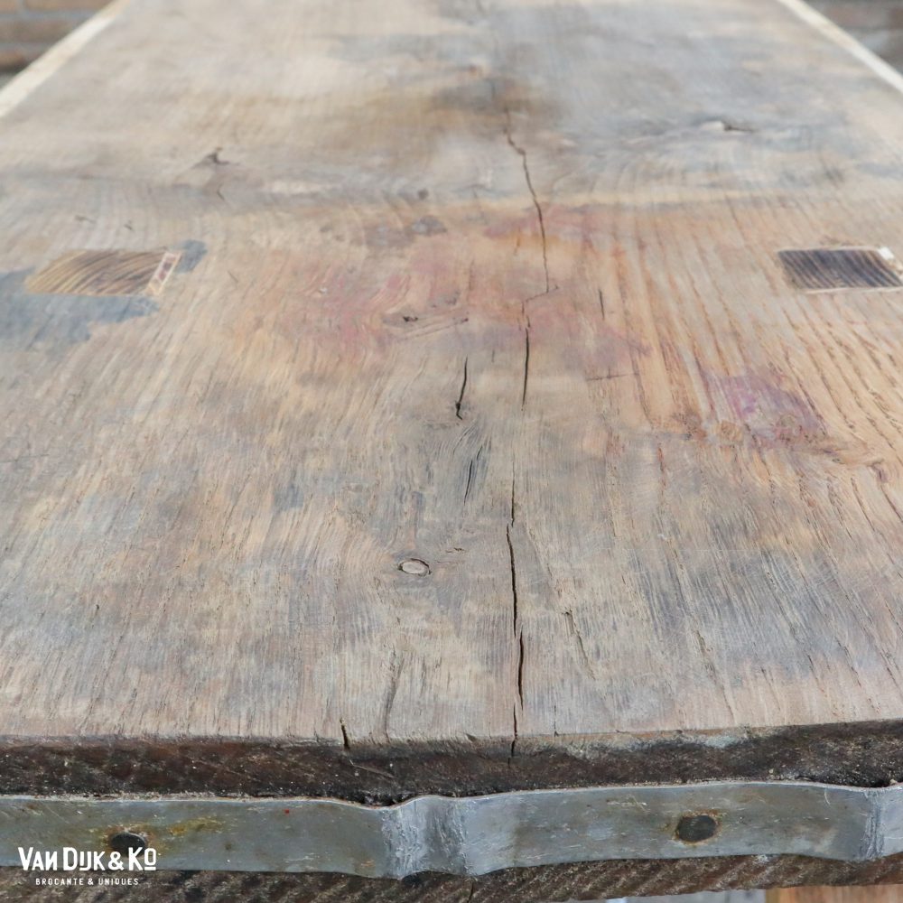 Lage houten slachttafel - Afbeelding 5
