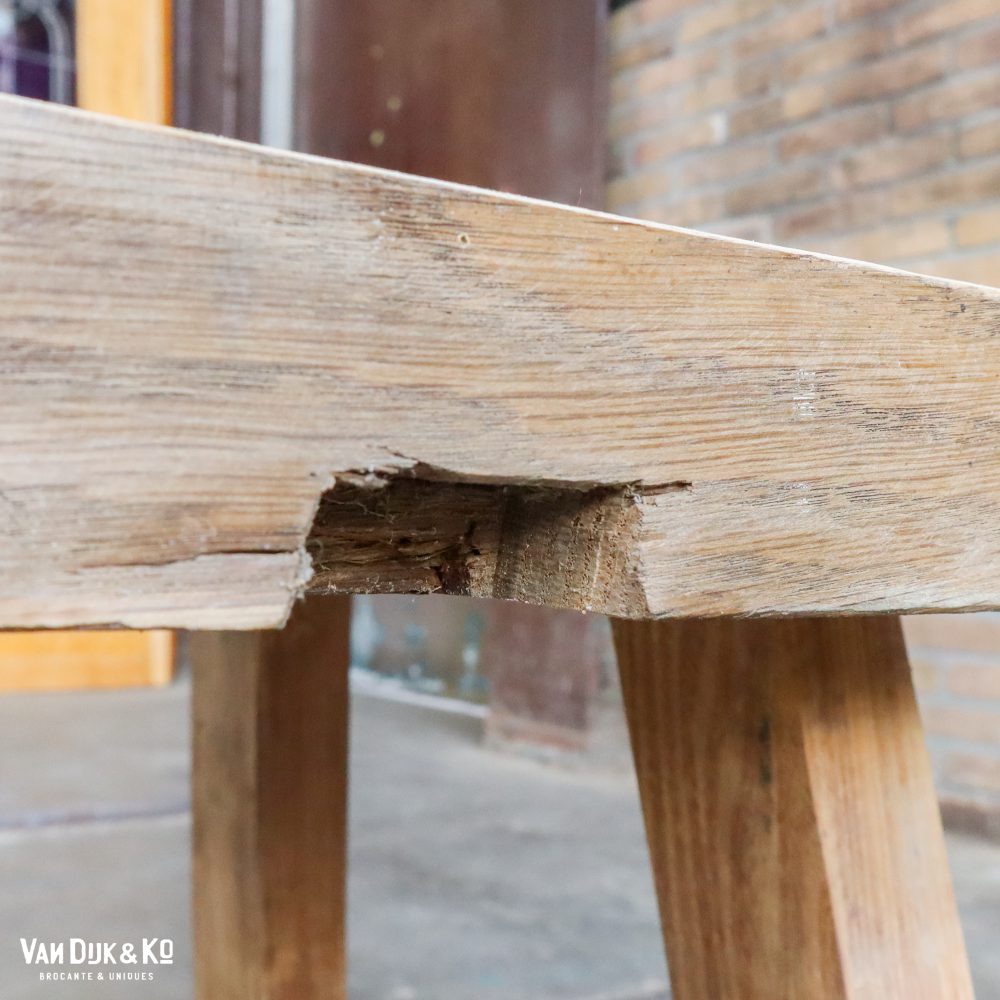 Lage houten slachttafel - Afbeelding 8