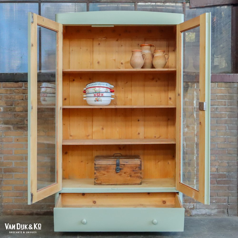 Brocante vitrinekast - Afbeelding 3