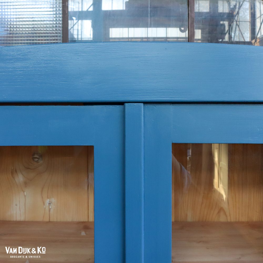 Blauwe vitrinekast - Afbeelding 4