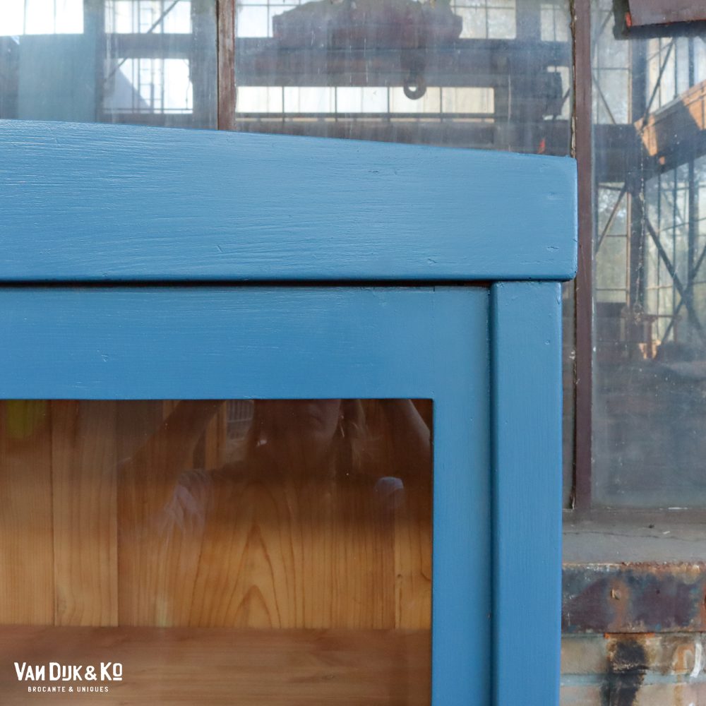 Blauwe vitrinekast - Afbeelding 5