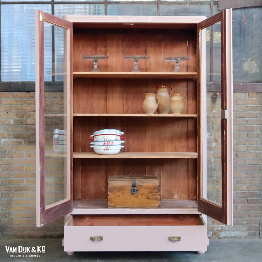 Roze vitrinekast - Afbeelding 3
