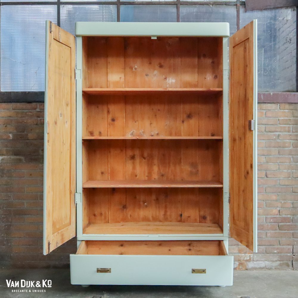 Mint groene linnenkast - Afbeelding 3