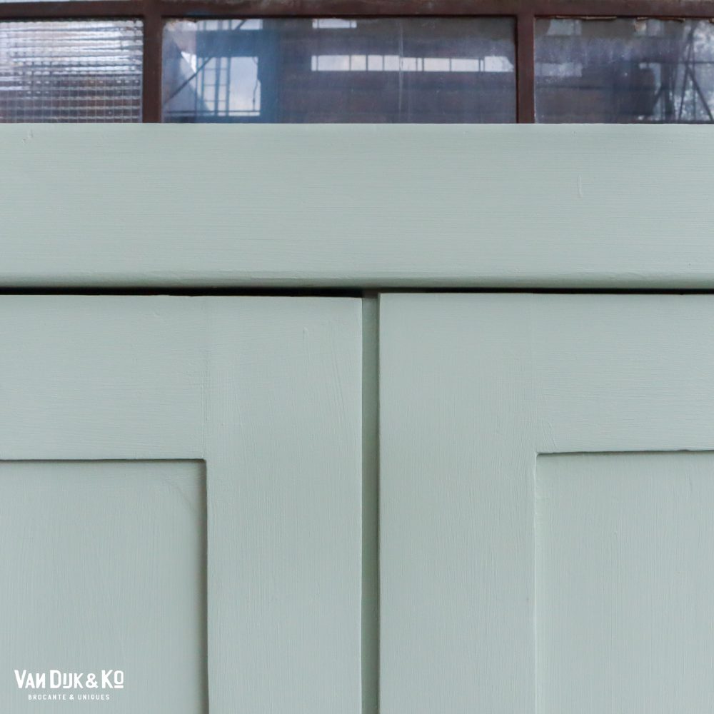 Mint groene linnenkast - Afbeelding 4