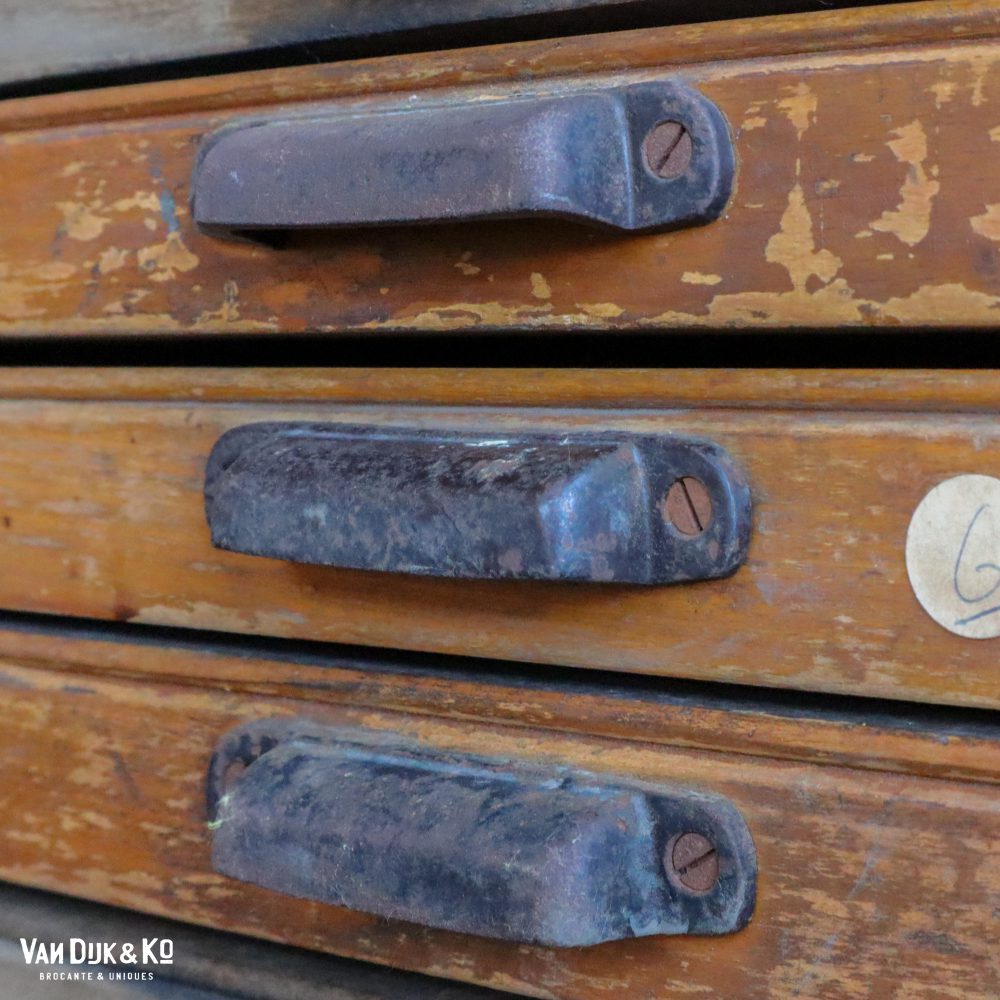 Vintage letterkast, lettergieterij Amsterdam N. Tetterode - Afbeelding 13