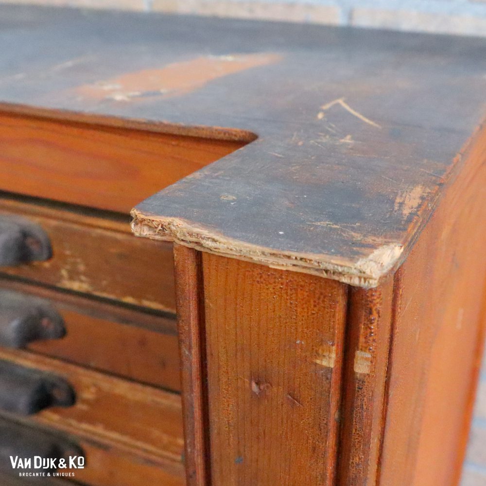 Vintage letterkast, lettergieterij Amsterdam N. Tetterode - Afbeelding 10