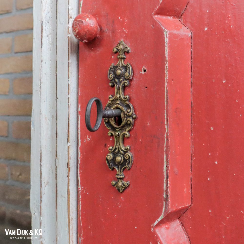 Brocante wit met rood nachtkastje - Afbeelding 10