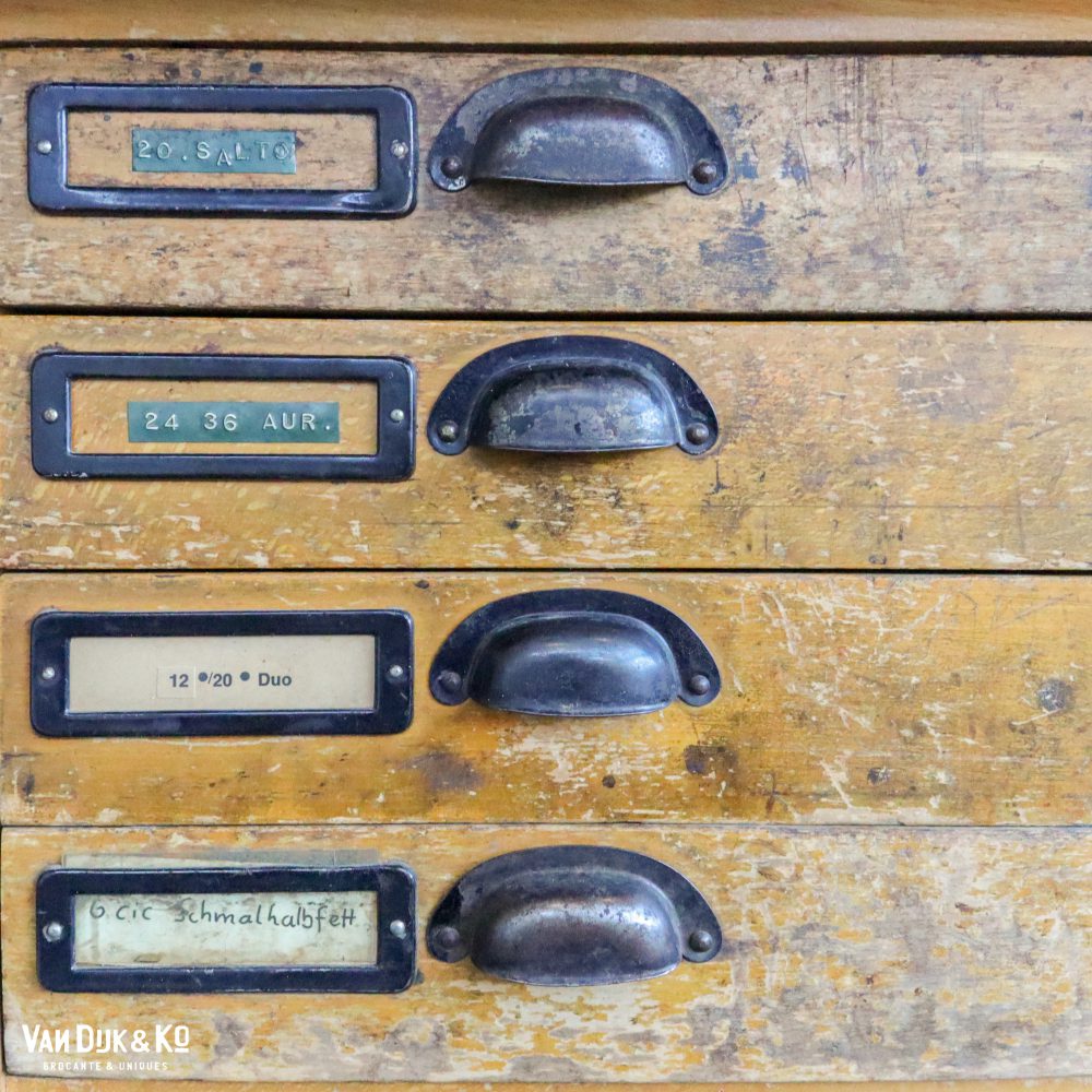Vintage zetbok/letterkast - Afbeelding 6