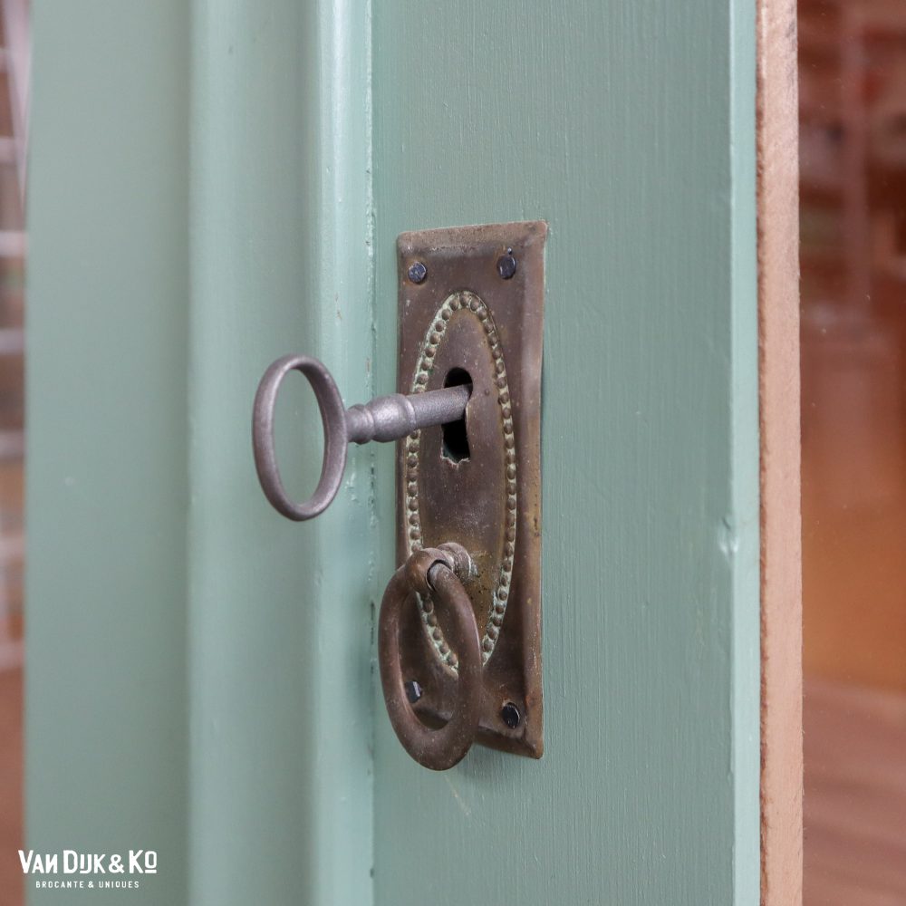 Groenblauwe vitrinekast - Afbeelding 6