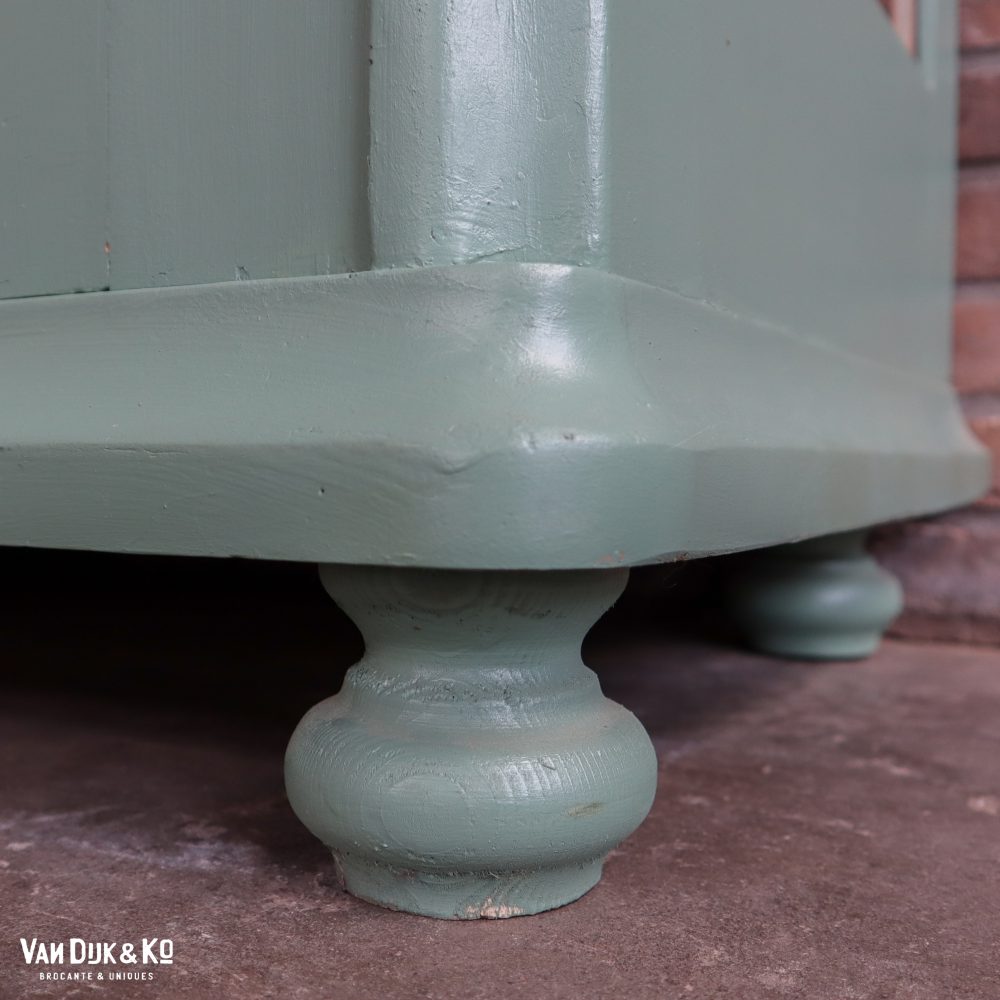 Groenblauwe vitrinekast - Afbeelding 8