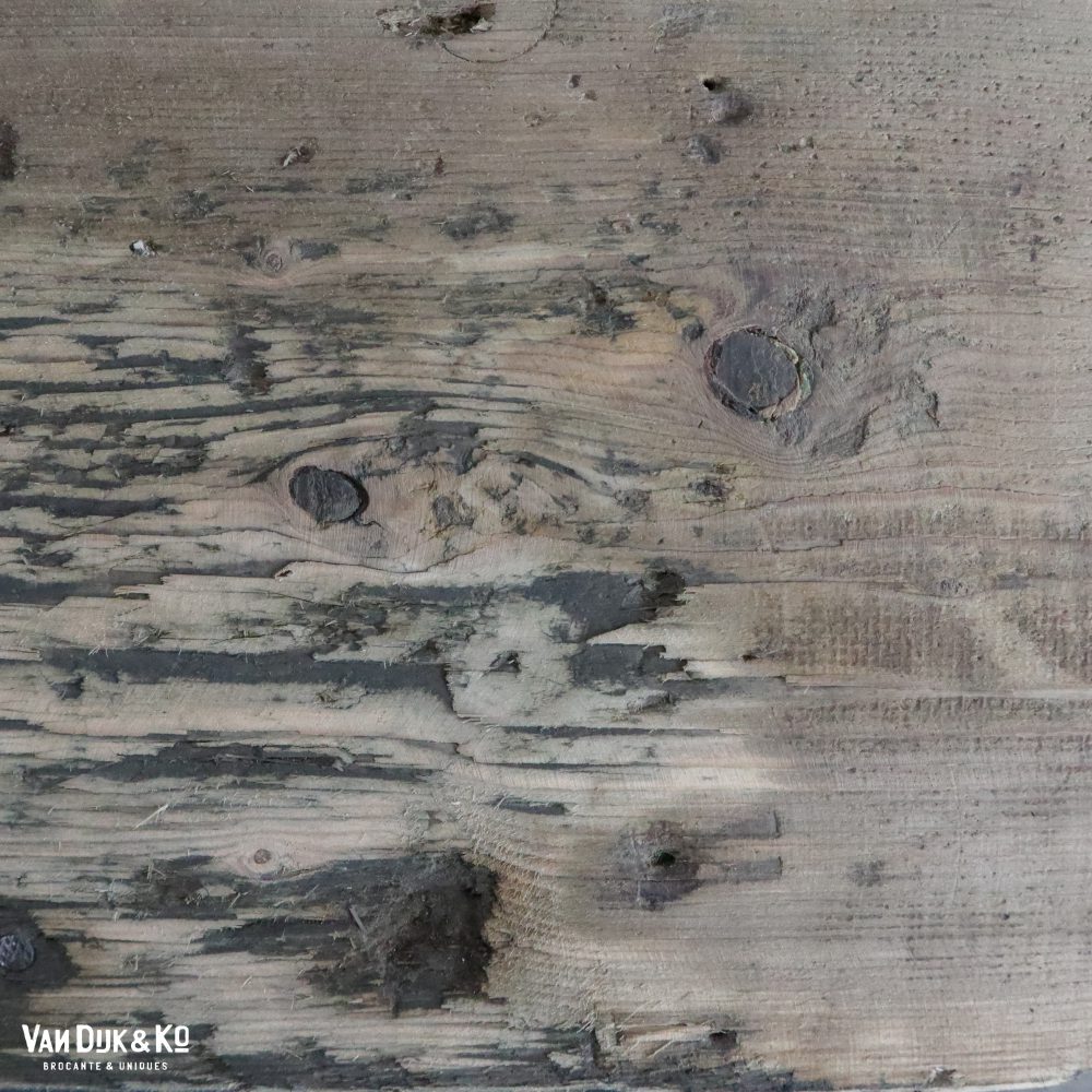 Vintage robuuste werktafel groot - Afbeelding 13