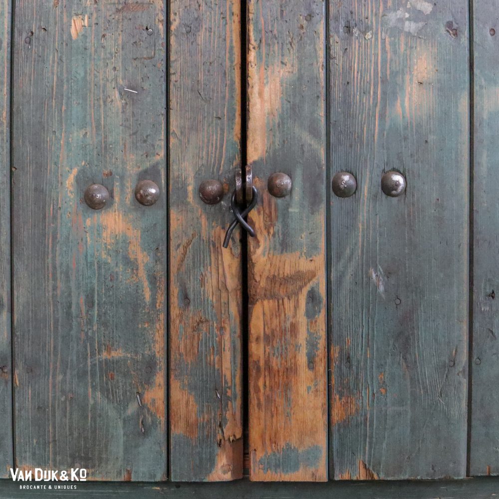 Vintage robuuste werktafel groot - Afbeelding 17