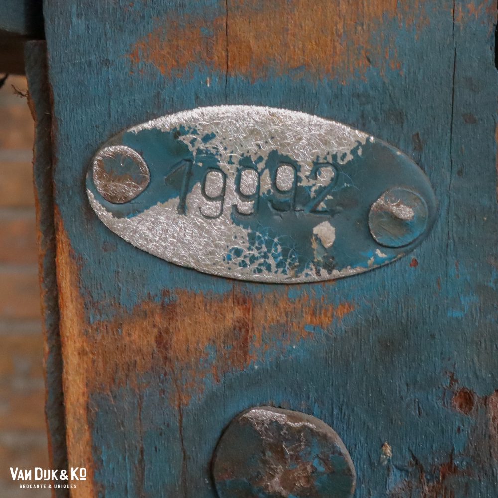 Vintage robuuste werktafel - Afbeelding 15