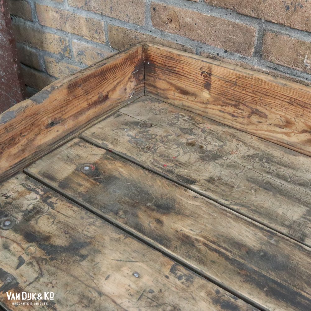 Vintage robuuste werktafel - Afbeelding 8